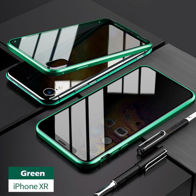 Case for iPhone XRPrivacy Magnetic Anti-Peeping Front&Back Tempered Glass Full Screen Coverage Support Wireless Charging
Case for iPhone XRPrivacy Magnetic Anti-Peeping Front&Back Tempered Glass Full Screen Coverage Support Wireless Charging