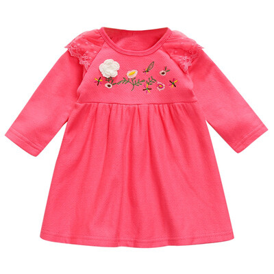 Children Spring Autumn Girls Cute Embroidered Lace Stitching Round Collar Princess Long-Sleeved Sweet Princess Dress
Children Spring Autumn Girls Cute Embroidered Lace Stitching Round Collar Princess Long-Sleeved Sweet Princess Dress