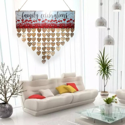 Hot Family Birthday Anniversary Reminder Board Plaque DIY Hanging Wooden Reminder Calendar Decoration Ornament
Hot Family Birthday Anniversary Reminder Board Plaque DIY Hanging Wooden Reminder Calendar Decoration Ornament