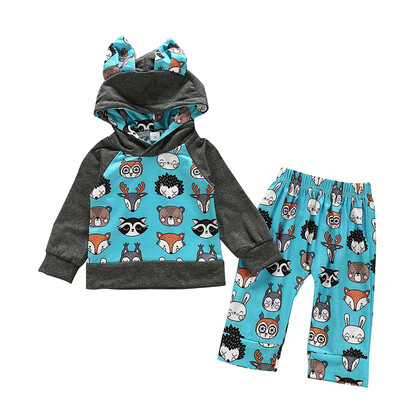2019 Spring Autumn Baby Clothes Set Newborn Girls Boys Cartoon Printing Long Sleeve Hoodie Trousers Kids Outfit Set 0-18M
2019 Spring Autumn Baby Clothes Set Newborn Girls Boys Cartoon Printing Long Sleeve Hoodie Trousers Kids Outfit Set 0-18M