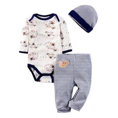 3PCS Sets Newborn Infant Baby girls Boy Clothes Bodysuit Romper Pants Hat Bibs Autumn Spring Cotton Toddler Bebe Outfits
3PCS Sets Newborn Infant Baby girls Boy Clothes Bodysuit Romper Pants Hat Bibs Autumn Spring Cotton Toddler Bebe Outfits