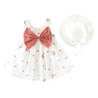 2Pcs Baby Girls Dress Sets Kids Polka Dot Pattern Bow Dresses Casual Sleeveless Tutu Sundress with Beach Hat
2Pcs Baby Girls Dress Sets Kids Polka Dot Pattern Bow Dresses Casual Sleeveless Tutu Sundress with Beach Hat