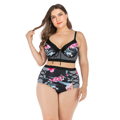 Women Tankini Floral Patchwork Strappy Lace-up High Waist Swimwear Bikini Top Bottom Lady Plus Size Swimsuit Beach Swimming Suit
Women Tankini Floral Patchwork Strappy Lace-up High Waist Swimwear Bikini Top Bottom Lady Plus Size Swimsuit Beach Swimming Suit