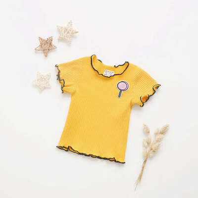 2018 Summer New Kids Baby Girls Newborn Candy Color Embroidered Short Sleeve T-shirt Tops Children Clothes
2018 Summer New Kids Baby Girls Newborn Candy Color Embroidered Short Sleeve T-shirt Tops Children Clothes