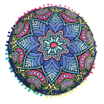 43 43 CM Round Indian Mandala Floor Round Bohemian Pillows Case Color Pillow Cover Textile Pillow Slip
43 43 CM Round Indian Mandala Floor Round Bohemian Pillows Case Color Pillow Cover Textile Pillow Slip