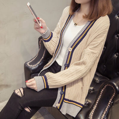Women Patchwork Sweaters Knitted Cardigans Female Long Sleeve Sweater Single Breasted Loose Tops Autumn Winter Pockets Tops
Women Patchwork Sweaters Knitted Cardigans Female Long Sleeve Sweater Single Breasted Loose Tops Autumn Winter Pockets Tops