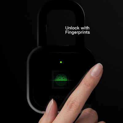 Koogeek Smart Fingerprint Lock BT Biometric Keyless Padlock Works with Apple HomeKit Unlock by Fingerprints Smartphone for Bike
Koogeek Smart Fingerprint Lock BT Biometric Keyless Padlock Works with Apple HomeKit Unlock by Fingerprints Smartphone for Bike