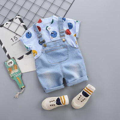 2PcsSet Summer Baby Boys Girls Casual Short Sleeve Dot Print T-shirt TopsStrap Denim Shorts Costume Set
2PcsSet Summer Baby Boys Girls Casual Short Sleeve Dot Print T-shirt TopsStrap Denim Shorts Costume Set