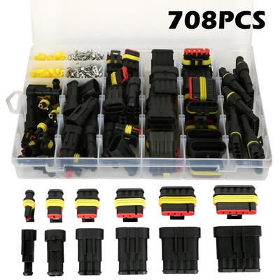 708352Pcs Car Connector Plug Terminal Auto Sealed Waterproof Electrical Wire Connector Plug Kit Car Accessories
708352Pcs Car Connector Plug Terminal Auto Sealed Waterproof Electrical Wire Connector Plug Kit Car Accessories