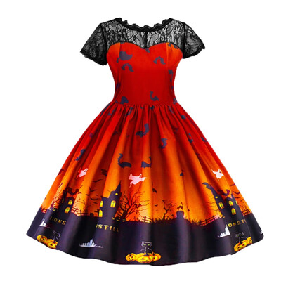 New Style Fashion Baby Girls Halloween Bat Printed Mesh Short Sleeve Princess Dress
New Style Fashion Baby Girls Halloween Bat Printed Mesh Short Sleeve Princess Dress