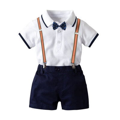 Boys Clothing Sets Summer Baby Boys Clothes Suit Gentleman Style Shirt Pants Shorts 2pcs Clothes for Boys Rompers Summer Set
Boys Clothing Sets Summer Baby Boys Clothes Suit Gentleman Style Shirt Pants Shorts 2pcs Clothes for Boys Rompers Summer Set
