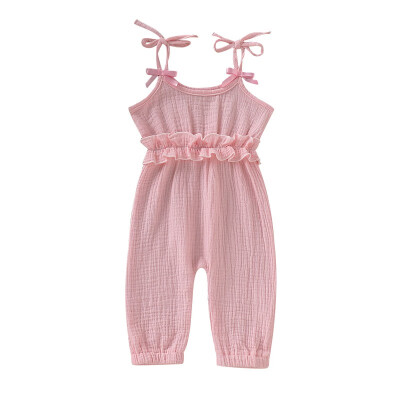 Summer Baby Girls Cotton And Linen Solid Sleeveless Suspenders Pants Overalls Trousers
Summer Baby Girls Cotton And Linen Solid Sleeveless Suspenders Pants Overalls Trousers