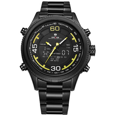 WEIDE WH6306 Quartz Digital Electronic Watch Three Sub-Dials Dual Time Week Second Minute Hour Display 3ATM Waterproof Timer Busin
WEIDE WH6306 Quartz Digital Electronic Watch Three Sub-Dials Dual Time Week Second Minute Hour Display 3ATM Waterproof Timer Busin