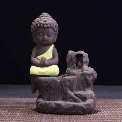 Backflow Incense Burner Ceramic Little Monk Stick Incense Holder Home Decor Aromatherapy Buddha Censer Incense Ornament
Backflow Incense Burner Ceramic Little Monk Stick Incense Holder Home Decor Aromatherapy Buddha Censer Incense Ornament