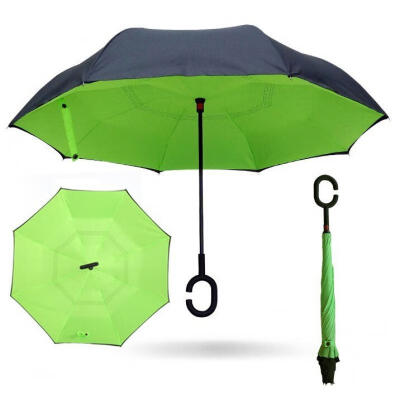 Reverse Folding Double Layer Inverted Chuva Umbrella Self Stand Inside Out Rain Protection C-Hook Hands Windproof for Car
Reverse Folding Double Layer Inverted Chuva Umbrella Self Stand Inside Out Rain Protection C-Hook Hands Windproof for Car