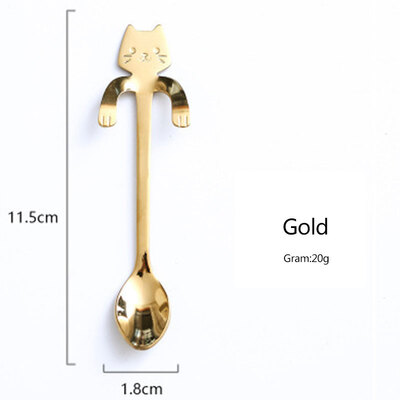 1Pc Kitchen Cat Shape Cute Stainless Steel Highquality Coffee Soup Mini Long Handle Spoon Kitchen Accessories
1Pc Kitchen Cat Shape Cute Stainless Steel Highquality Coffee Soup Mini Long Handle Spoon Kitchen Accessories