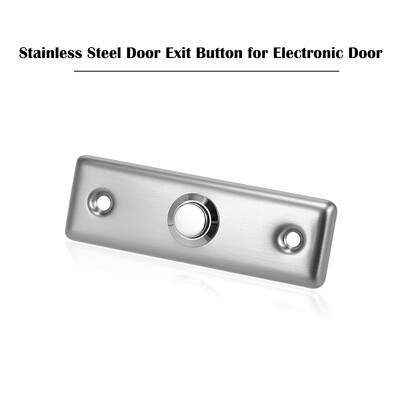Stainless Steel Door Exit Button Electronic Door Lock NO COM Push Release Exit Wall Switch Lock Sensor for Magnetic Door Access Co
Stainless Steel Door Exit Button Electronic Door Lock NO COM Push Release Exit Wall Switch Lock Sensor for Magnetic Door Access Co