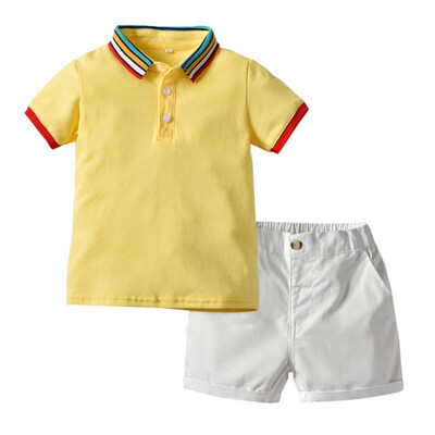Baby Boys Clothes Summer Boy Rainbow Collar Clothing Set 2pcs Set Bebe Gentleman Shirt Shorts Clothes For Boys 0-5Y
Baby Boys Clothes Summer Boy Rainbow Collar Clothing Set 2pcs Set Bebe Gentleman Shirt Shorts Clothes For Boys 0-5Y