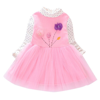 Autumn Kids Dresses For Girls 1Y-7Y Cute Mesh Stitching Flower Embroidery Princess Long-Sleeved Sweet Dress 4Colors Prom Dress
Autumn Kids Dresses For Girls 1Y-7Y Cute Mesh Stitching Flower Embroidery Princess Long-Sleeved Sweet Dress 4Colors Prom Dress