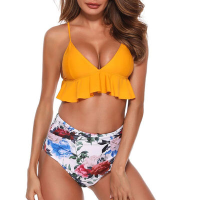 2019 Women High Waist Bra sets Swimsuit V Neck Reffle Hem Push Up Plus Size Swimwear Female Swimming Bathing Suit
2019 Women High Waist Bra sets Swimsuit V Neck Reffle Hem Push Up Plus Size Swimwear Female Swimming Bathing Suit
