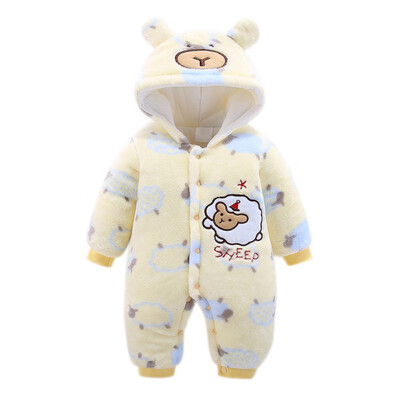 Newborn Baby Romper Winter Infant Jumpsuit Thick Warm Baby Boy Girl Clothes Flannel Cartoon Print Hoodie Rompers 3-12M
Newborn Baby Romper Winter Infant Jumpsuit Thick Warm Baby Boy Girl Clothes Flannel Cartoon Print Hoodie Rompers 3-12M
