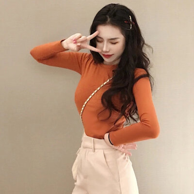 Korean Harajuku Long-sleeved Bottoming Shirt Women Solid Color Slim Bottoming Women Shirts
Korean Harajuku Long-sleeved Bottoming Shirt Women Solid Color Slim Bottoming Women Shirts