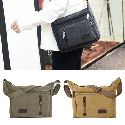 2020 New Men Vintage Shoulder Messenger Bag Canvas Satchel School Military Crossbody Bags
2020 New Men Vintage Shoulder Messenger Bag Canvas Satchel School Military Crossbody Bags