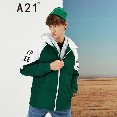 A21 2018 autumn&winter new mens fashion letter print fit hooded long-sleeved medium-thick down jacket 48410513009 dark green 16580AS
A21 2018 autumn&winter new mens fashion letter print fit hooded long-sleeved medium-thick down jacket 48410513009 dark green 16580AS