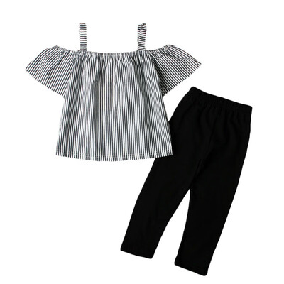 Summer Cute Baby Girls Sleeveless Clothing Foreign Trade Striped Sling Sweet Shirt Trousers Two-piece Suits Childrens Clothing
Summer Cute Baby Girls Sleeveless Clothing Foreign Trade Striped Sling Sweet Shirt Trousers Two-piece Suits Childrens Clothing