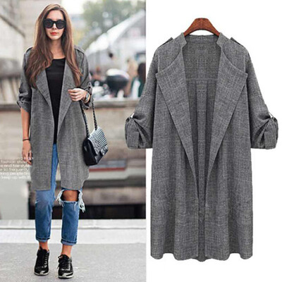 Autumn Winter Women Fashion Long Sleeve Wool Blends Ladies Casual Grey Belt Coat Cardigan Jacket
Autumn Winter Women Fashion Long Sleeve Wool Blends Ladies Casual Grey Belt Coat Cardigan Jacket