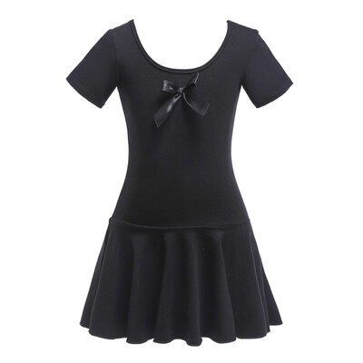 Children Girls dance dress Cotton Mesh Bow Decoration Round Collar Short-sleeved Dance Practicing Dress Gymnastics Clothes
Children Girls dance dress Cotton Mesh Bow Decoration Round Collar Short-sleeved Dance Practicing Dress Gymnastics Clothes