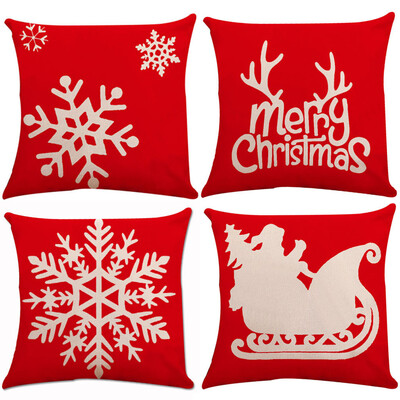 Tailored 4PC Cotton Linen Christmas Zipper Closure Pillow Case Throw Cushion Cover Home
Tailored 4PC Cotton Linen Christmas Zipper Closure Pillow Case Throw Cushion Cover Home