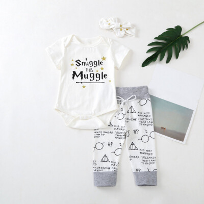 Fashion Baby Clothing Outfits Set Toddler Infant Baby Boy Girl RompersPantsHeadband 3pcs Set Cotton Casual Short Sleeve Set
Fashion Baby Clothing Outfits Set Toddler Infant Baby Boy Girl RompersPantsHeadband 3pcs Set Cotton Casual Short Sleeve Set