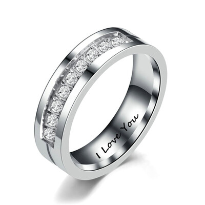 Trendy Wedding Bands Rings For Women Men Love Gold-color Stainless Steel CZ Promise Jewelry Couple Gift
Trendy Wedding Bands Rings For Women Men Love Gold-color Stainless Steel CZ Promise Jewelry Couple Gift
