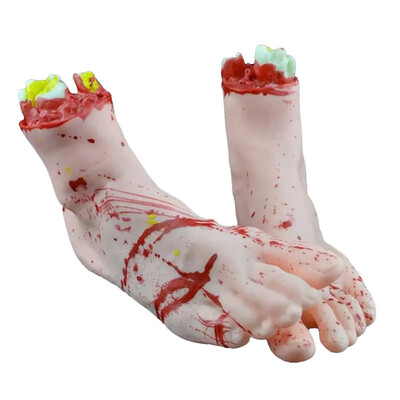 1 Pairs Halloween Horror Props Scary Bloody Hand Foot Haunted House Terror Party Decoration
1 Pairs Halloween Horror Props Scary Bloody Hand Foot Haunted House Terror Party Decoration