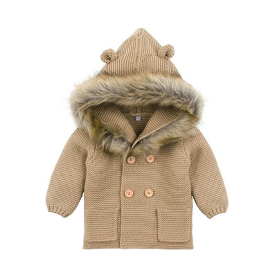 0-24M Winter Newborn Baby Girl Sweater Clothes Child Fashion Hooded Fur collar Sweater Jacket Cardigan Infant Girl Clothes
0-24M Winter Newborn Baby Girl Sweater Clothes Child Fashion Hooded Fur collar Sweater Jacket Cardigan Infant Girl Clothes