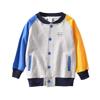 2-7T Long-Sleeve Button Thick Coat Puppy Cartoon Print Boys Girls Color Matching Baseball Tops Uniform Autumn Winter
2-7T Long-Sleeve Button Thick Coat Puppy Cartoon Print Boys Girls Color Matching Baseball Tops Uniform Autumn Winter