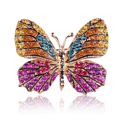 Women Fashion Colorful Rhinestone Crystal Cute Butterfly Brooch Pins Ladies Exquisite Accessories
Women Fashion Colorful Rhinestone Crystal Cute Butterfly Brooch Pins Ladies Exquisite Accessories