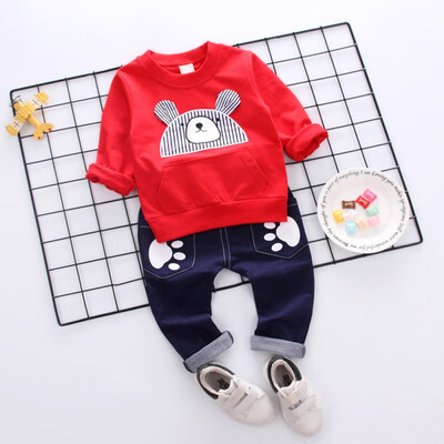 High Quality Autumn Baby Boy Girl Cartoon Bear Print Long Sleeve Sweatshirt Blouse Trousers Casual Outfits Clothes
High Quality Autumn Baby Boy Girl Cartoon Bear Print Long Sleeve Sweatshirt Blouse Trousers Casual Outfits Clothes