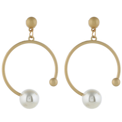 New Ladies Fashion Simple Simulation Pearl Earrings Quality Bride Earrings Jewelry Wholesale Geometry Pearl Earrings
New Ladies Fashion Simple Simulation Pearl Earrings Quality Bride Earrings Jewelry Wholesale Geometry Pearl Earrings