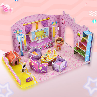 Tailored 3D DIY Puzzle Castle Model Cartoon House Assembling Paper Toy Kid Early Learning
Tailored 3D DIY Puzzle Castle Model Cartoon House Assembling Paper Toy Kid Early Learning