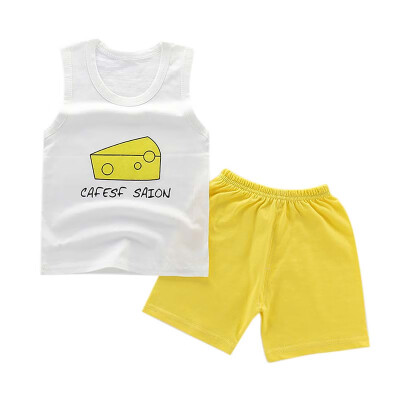 Boys Girls Sleeveless Clothing Children Summer Clothes Cartoon Clothing Set T-shitPants Cotton Casual Outfits Sets
Boys Girls Sleeveless Clothing Children Summer Clothes Cartoon Clothing Set T-shitPants Cotton Casual Outfits Sets