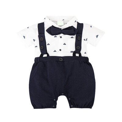 Fashion Baby Rompers Gentleman Strap Design Short Sleeve Rompers Kids Boys Jumpsuit with Bowknot Newborn Clothes
Fashion Baby Rompers Gentleman Strap Design Short Sleeve Rompers Kids Boys Jumpsuit with Bowknot Newborn Clothes