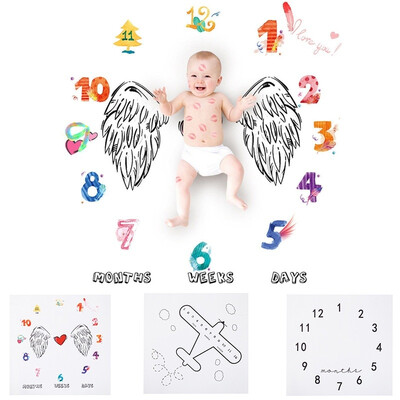 100x100cm Soft Plush Blanket Baby Monthly Milestone Blanket for Photography Photo Props Blankets
100x100cm Soft Plush Blanket Baby Monthly Milestone Blanket for Photography Photo Props Blankets