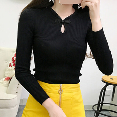 Autumn New Fashion Women Elegant Cheongsam Turtleneck Sweater Women Vintage Sweater Pullover Female Knitted Sweater Tops
Autumn New Fashion Women Elegant Cheongsam Turtleneck Sweater Women Vintage Sweater Pullover Female Knitted Sweater Tops