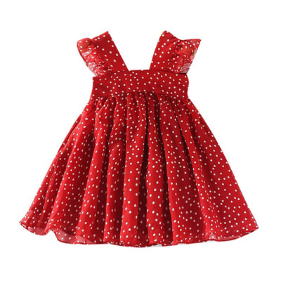Girl Dress Summer New Style Fashion Baby Girls Casual Comfortable Red Polka Dot Printed Vest Chiffon Dress
Girl Dress Summer New Style Fashion Baby Girls Casual Comfortable Red Polka Dot Printed Vest Chiffon Dress