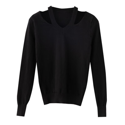Retro Solid Sexy Long Sleeved Sweater Off-shoulder Long Knitwear Sweater Slim Women Tops
Retro Solid Sexy Long Sleeved Sweater Off-shoulder Long Knitwear Sweater Slim Women Tops