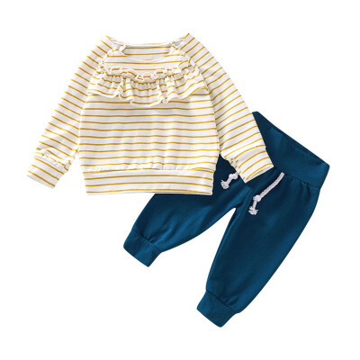 Autumn Baby Clothes Boy Girl Casual Long Sleeve Striped Print T-shirt TopsPants Suits Costume Set
Autumn Baby Clothes Boy Girl Casual Long Sleeve Striped Print T-shirt TopsPants Suits Costume Set