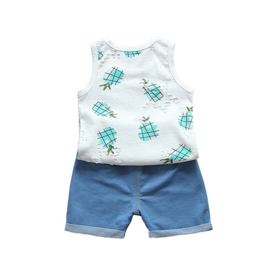 Baby Boy Clothing Suits Tops Sleeveless Tops Jeans Denim Shorts for Newborn Baby Clothes Set Children Kid Clothing 
Baby Boy Clothing Suits Tops Sleeveless Tops Jeans Denim Shorts for Newborn Baby Clothes Set Children Kid Clothing