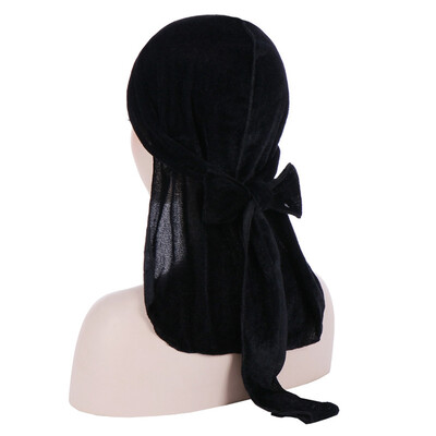 Men Women Unisex Winter Velvet Solid Color Turban Hat Extra Long Tail Wide Straps Pirate Head wrap Biker Hair Cover
Men Women Unisex Winter Velvet Solid Color Turban Hat Extra Long Tail Wide Straps Pirate Head wrap Biker Hair Cover